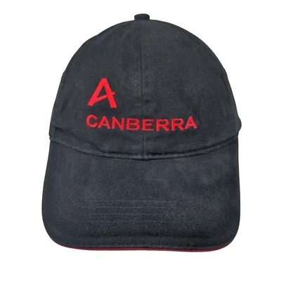 Canberra Strapback Hat Black One Size Embroidered Fahrenheit 6 Panel - Image 1 of 4