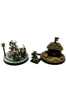 Thorek Ironbrow and the Anvil Of Doom metal Dwarfs Warhammer OldWorld PAinted - Foto 1 di 2