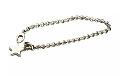 GUCCI Star Bracelet 7.5" Silver 925 Auth D-k1154 - Image 1 of 4