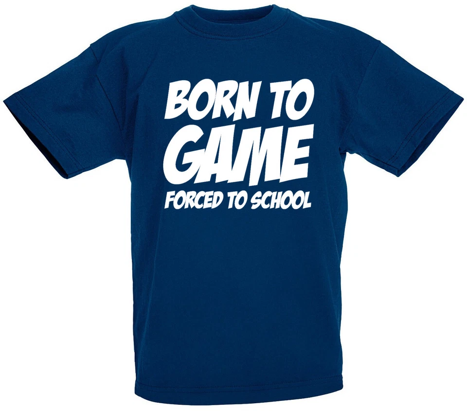 LOLTOPS Born To Game T-Shirt, Funny Gifts for boys teens birthday gift ideas