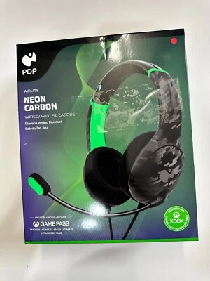 PDP AIRLITE Wired Stereo Gaming Headset Xbox Series X|S & One - Neon Carbon Foto 1 de 4