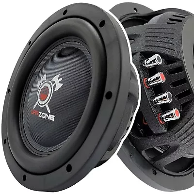 1x Warzone 12 Inch 1500 Watt Car Audio Shallow Subwoofer w/ 4 Ohm DVC Power