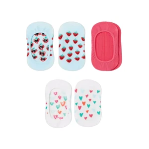 Girls 3pk Strawberries And Hearts Liner Socks Cat & Jack Size M - Picture 1 of 3
