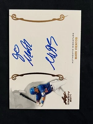 2017 Leaf Trinity Mark Vientos #AMV1 Auto “Go Mets” Inscription - Image 1 of 2