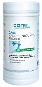 CONEL CARE Hand Reinigungstuch 100 St. Wipes schnell & mühelos Handreiniger Dose - Bild 1 von 2