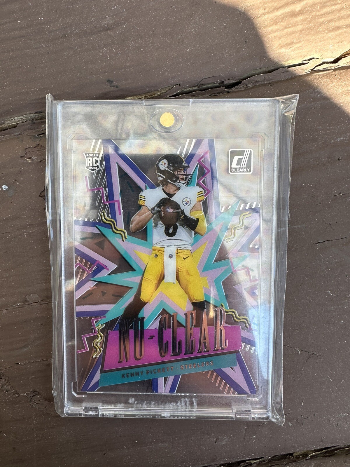 2022 Donruss Clearly Kenny Pickett Nu-clear Case Hit #N-12 Rookie RC