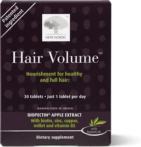 Hair Volume Tablets 3000 Mcg Biotin & Biopectin, Supports Natural Hair Growth - Picture 1 of 1
