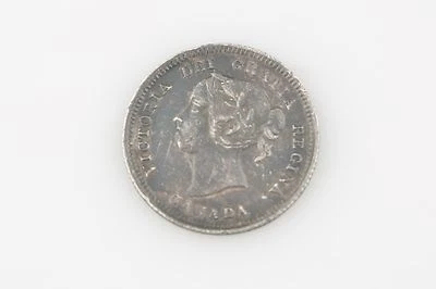 1888 Canada 5¢ Silver Coin AU Toned RCM 5C Five Cents Almost Uncirculated KM#2 - Image 1 of 3