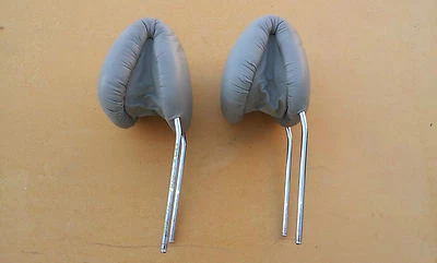 MERCEDES-BENZ W220 S430 S500 Driver & Passenger Front Seat Headrests Gray  - Image 1 of 3