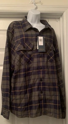 Camisa de franela Pendleton para hombre albañil talla XXL a cuadros con botones manga larga Foto 1 de 4