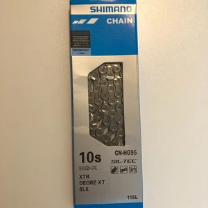Shimano Chain 10S XTR DEORE  XT CN-HG95  116 Links 10 Speed. Cadena d Bicicleta. - Picture 1 of 3
