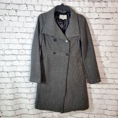 Antiguo Abrigo Gris Marino Doble Pecho 70% Mezcla Lana Guisante Talla M Contemporáneo Nuevo Sin Etiquetas Foto 1 de 4