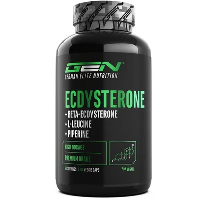 Ecdysteron Komplex 60 Kapseln (V) á 760mg - Beta-Ecdysteron + Leucin + Piperin - Bild 1 von 4