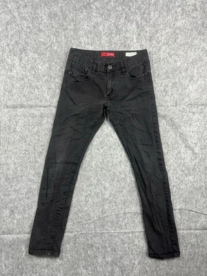 Pantalones de mezclilla Guess para hombre negros tiro medio ajustados calce escocés ajustado elásticos talla 30x32 Foto 1 de 4