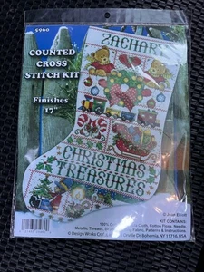 Joan Elliott Christmas Treasures Strumpf gezählt Kreuzstich NEU 5960 - Bild 1 von 4