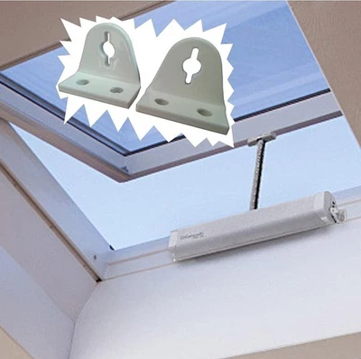 STAFFE DI SUPPORTO PER ABBAINO 1 COPPIA Montaggio motori Comunello su lucernai