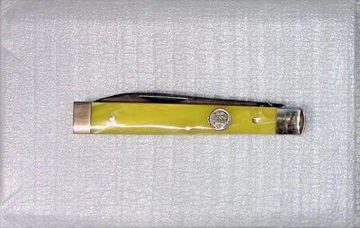 Cuchillo médico alemán Buck Creek acero inoxidable hecho a mano remolinos amarillos #1 de 100 Foto 1 de 3