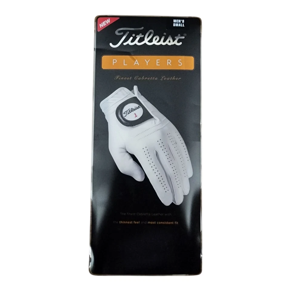 Nuevo ~ Guante de golf Titleist Players para hombre pequeño izquierdo (para jugadores diestros) Foto 1 de 2