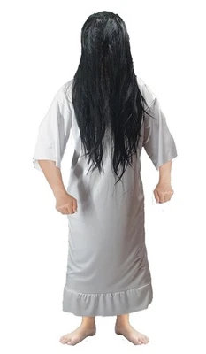 Adults Samara Morgan Creepy Well Girl Halloween Horror Movie Fancy Dress - Image 1 of 2