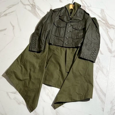 Comme des Garçons Leather Docking Layered Military Jacket Foto 1 de 4