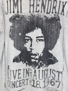 CLG Vintage Outfitters Authentic Jimi Hendrix V Neck T Shirt 2013 Size: XL Tall - Picture 1 of 10