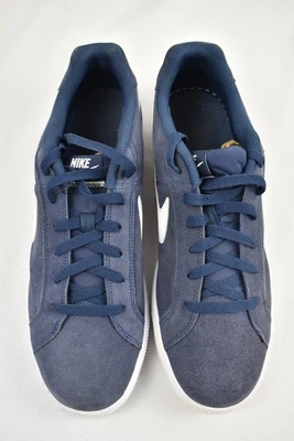 Nike Court Royale Scarpe da Ginnastica Uomo in Camoscio, Navy/Bianco UK 10 - Immagine 1 di 4
