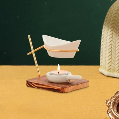 Quemador de aceite esencial difusor de aceite quemador soporte de vela versátil candelabro regalo Foto 1 de 4