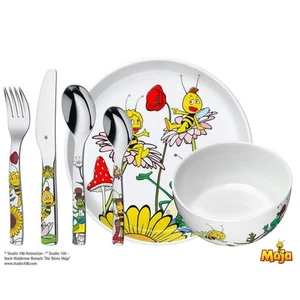 WMF Children Crockery-Set 6-Pieces Bee Maja Cromargan 18/10 Stainless Steel Brus - Picture 1 of 2