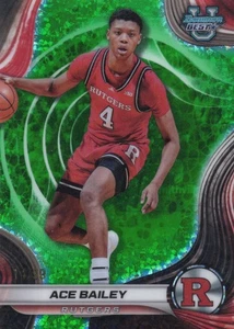 24-25 Bowman's Best University Rookie Ace Bailey Green Refractor /99 Jazz RC - Picture 1 of 2