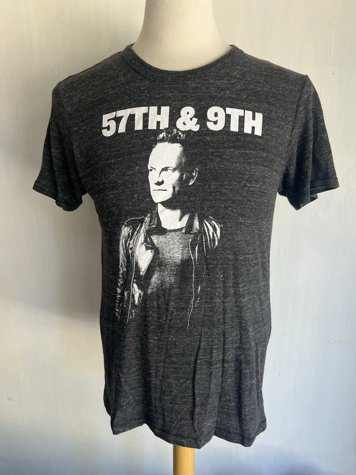 STING (2016) Official Unisex "57th & 9th" Police Record Promo T-Shirt Size M/L - Image 1 of 4