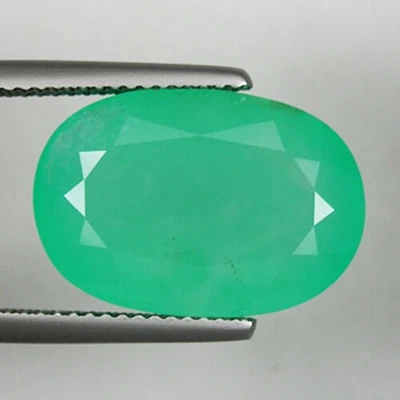 11,16 ct MEJOR GRADO BRILLO AZUL VERDE 100% CALCEDONIA NATURAL GEMAS SUELTAS 2574 DB Foto 1 de 2