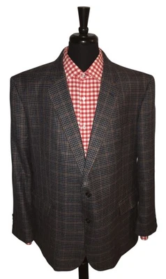 Stafford Classic Fit Houndstooth/Check Multicolor Mens Blazer Sport Coat 52R - Image 1 of 4