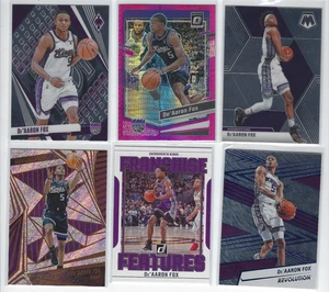 De'Aaron Fox Lot (6) Basketball Cards 2024 Panini Optic Inserts Sacramento Kings - Picture 1 of 2