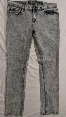 Social Collision Stinger Fit Skinny Stone Wash Jeans Men 36x32 Punk Rock Hipster - Image 1 of 4