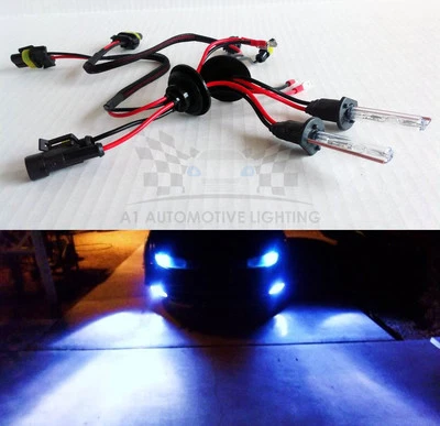 H11 10000K Deep Blue Xenon Gas 35W HID Replacement Bulbs Headlight/Fog Light - Image 1 of 4