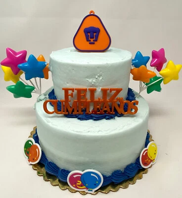 Juego de adorno de pastel de pumas mexicanos de fútbol ~ 100% NUEVO. Foto 1 de 4