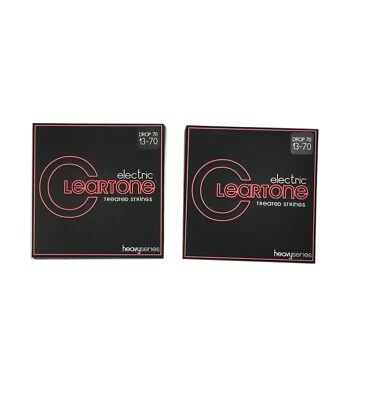 Cuerdas de guitarra eléctricas Cleartone 2 juegos Monster Drop C 13-70 súper larga vida Foto 1 de 4