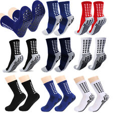 3 Calcetines deportivos antideslizantes W/GRIP Socks de fútbol masculino premium