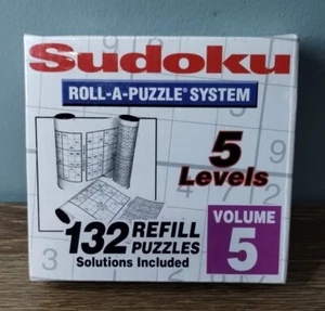 Roll A Puzzle Sudoku Refill Puzzles Roll-A-Puzzle Volume 5 - New Sealed - Picture 1 of 2