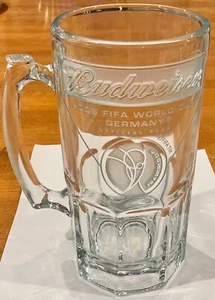 2006 FIFA WORLD CUP GERMANY RARE OFFICIAL BEER LARGE CRYSTAL GLASS MUG STEIN - Picture 1 of 12