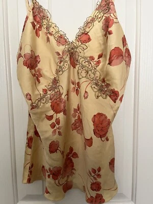 Camiseta tanque vintage Hale Bob seda espaguete alça frisada festival desgaste de fadas - Imagem 1 de 4