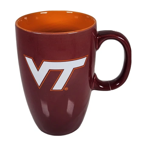 Virginia Tech Logo Ceramic Mug 16 Oz New withot Tags Cover