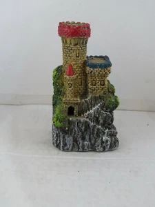 Vintage Aquarium Ornament - Medieval Castle by Fritz - Hand Painted - Picture 1 of 5