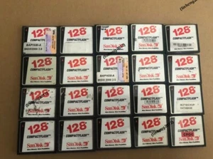 20PCS Sandisk CompactFlash Card 128MB CF Memory card SDCFB (White version) - Picture 1 of 2