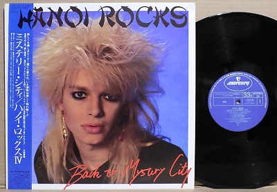 HANOI ROCKS Back To Mistery City Mint Japan LP Obi & Insert MICHAEL MONROE Glam - Image 1 of 4