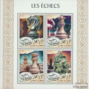 Djibouti 1781-1784 Sheetlet MNH 2017 Chess - Picture 1 of 1