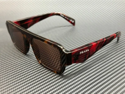 PRADA PR A05S 17N90B Tortoise Brown Mirror Men's 53 mm Sunglasses - Image 1 of 4