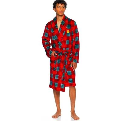 NUEVO CON ETIQUETAS Reg $70 Joe Boxer Felpa Rojo Verde Bata (TODAS LAS TALLAS) Foto 1 de 3