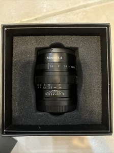7artisans 55mm f/1.4 Manual Fixed Lens for Fujifilm X Mount Cameras - Black - Picture 1 of 3