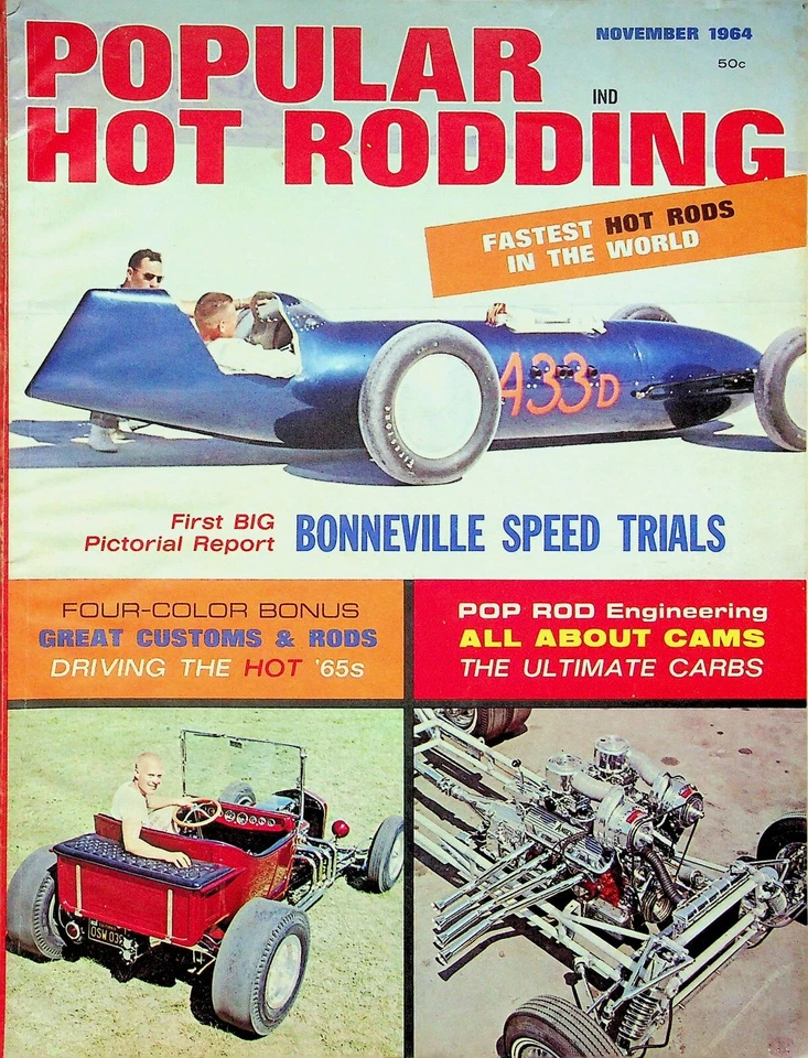Popular Hot Rodding Magazine Bonneville Speed Trials November 1964 053122RNON - Image 1 of 1